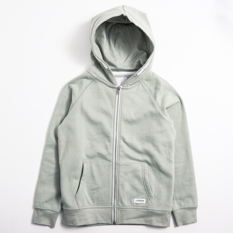 Zip hoodie "Tom star" Light Green